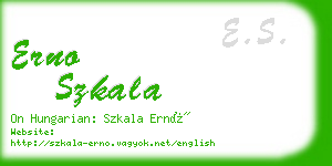 erno szkala business card